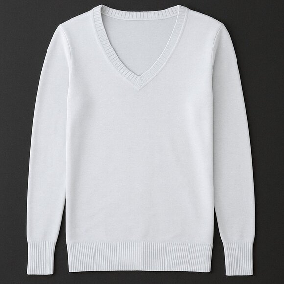 MaxMara Leisure Mohair Wool Blend V-Neck Sweater Blue Women’s Small Italy NWT - Picture 4 of 10